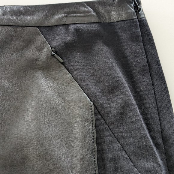 Halogen Faux leather and fabric pencil skirt EUC - Picture 4 of 6